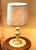 Heavy and stable. Excellent condition. New wiring. Original lampshade with decorative lines. The lamp was made in the...