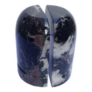 Art Deco Black Marble Bookends - a Pair For Sale