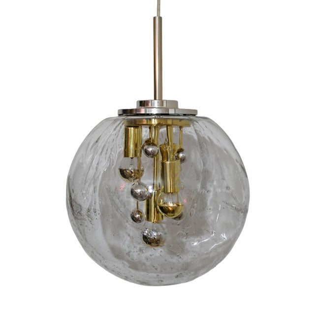 Large Sputnik Pendant Lamp from Doria Leuchten, 1970s For Sale