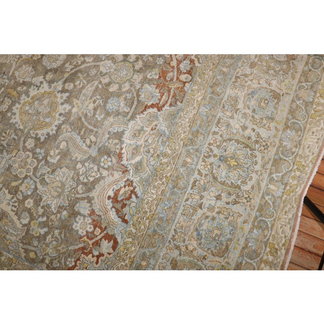 Zabihi Collection Antique Persian Kashan Carpet For Sale - Image 9 of 12