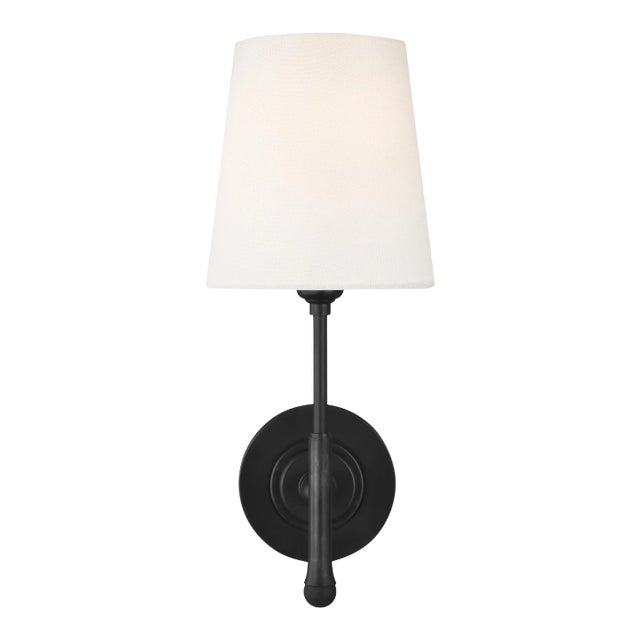 Thomas O'Brien by Visual Comfort Studio Capri Sconce, Black For Sale