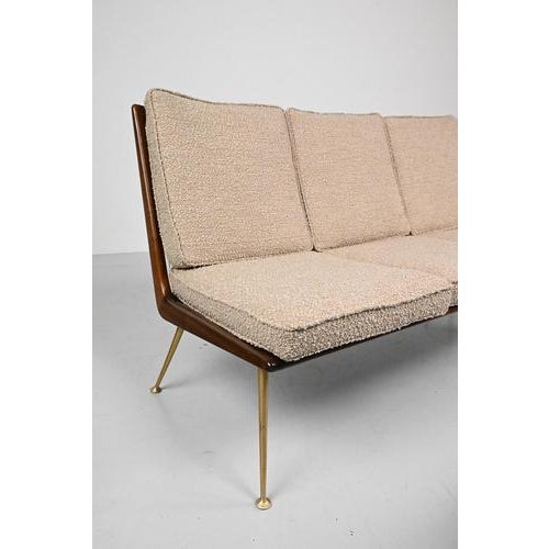 Three-Seater Sofa and Lounge Chair with Hocker by Hans Mitzlaff, Set of 3 For Sale - Image 15 of 18