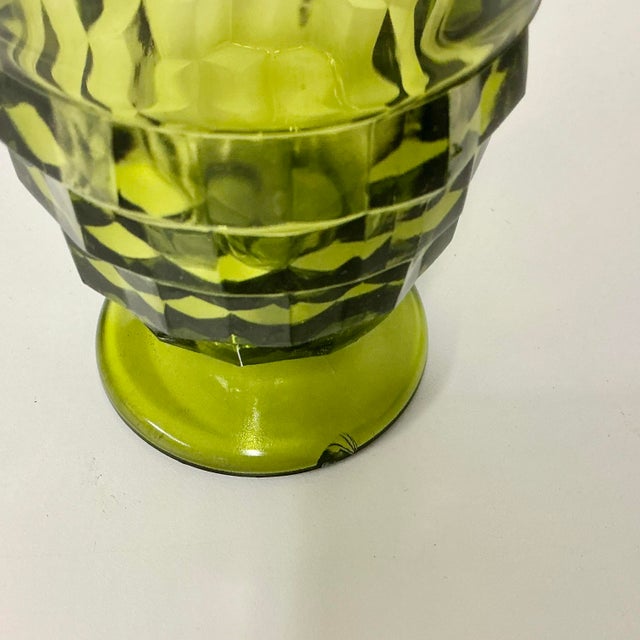 1960s Vintage Boho Chic Americana Indiana Glass Whitehall Pitcher & Glassware Set - 17 Pieces For Sale - Image 15 of 17
