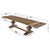 2020s Pine Trestle Extendable Dining Table For Sale - Image 5 of 5
