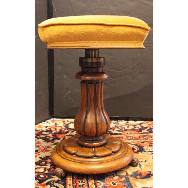 Circa 1835 William IV Period English Piano Stool For Sale - Image 4 of 5