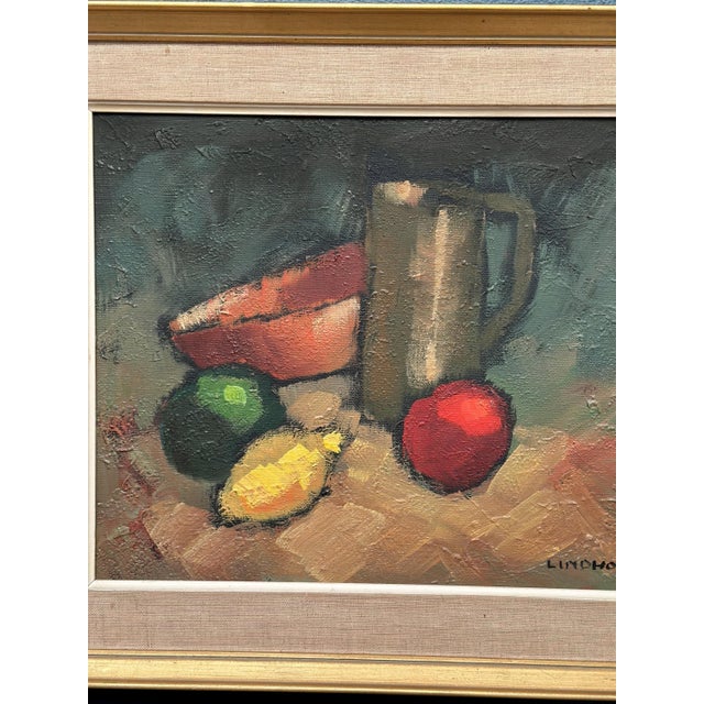 Lindholm, Still Life, 1960s, Oil on Canvas, Framed For Sale - Image 16 of 18