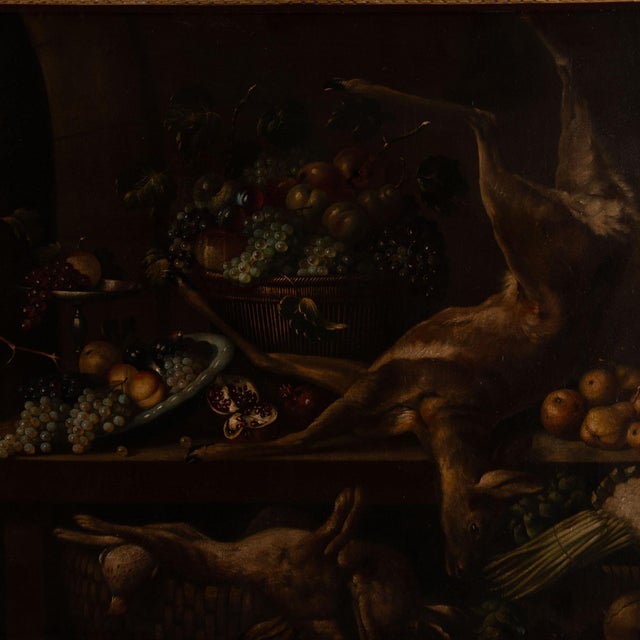 Wood Large Original Oil on Canvas Still Life Painting From Spain For Sale - Image 7 of 18