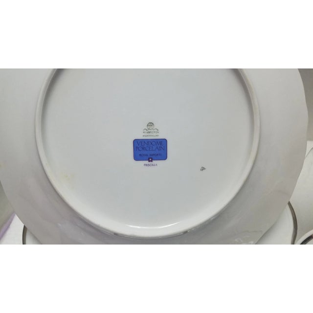 White 1960s Walbrzych Porcelain Dinnerware - Set of 66 Pieces For Sale - Image 8 of 11