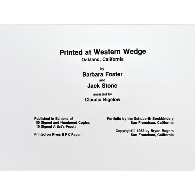 Bryan Rogers, Odyssetron I (The complete suite of 5 lithographs), 1982 For Sale - Image 11 of 12