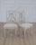 Neoclassical Pair of Antique French Neoclassical Painted Chairs in Antique Linen For Sale - Image 3 of 13