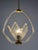 Italian Art Deco Murano Glass and Brass Pendant Light, 1930s For Sale - Image 12 of 18