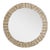 Vivian Champagne Round Mirror For Sale