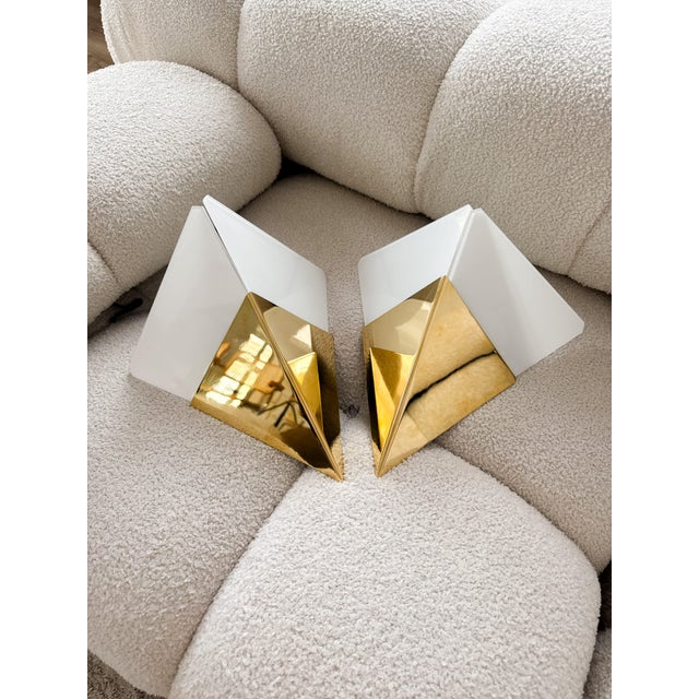 Geometric Model 8032 Wall Sconces by J. T. Kalmár, Austria, 1970s, Set of 2 For Sale - Image 10 of 18