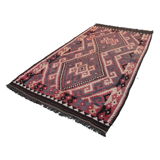Afghan Maimana kilims are exquisite handwoven textiles renowned for their colors, intricate geometric patterns, and...