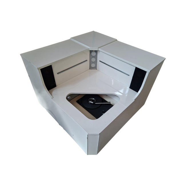Vintage Corner Cabinet with Integrated Turntable, 1970 For Sale - Image 11 of 11