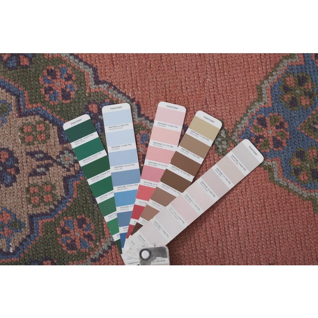 1960s Turkish Oushak Extra Long and Wide Runner - Stair Tread 2'8'' X 15'8'' For Sale - Image 10 of 10