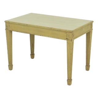 Neoclassical Style Green Painted Console Table For Sale