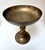 Metal Vintage Etched French Floral Brass Pedestal Bowl For Sale - Image 7 of 11