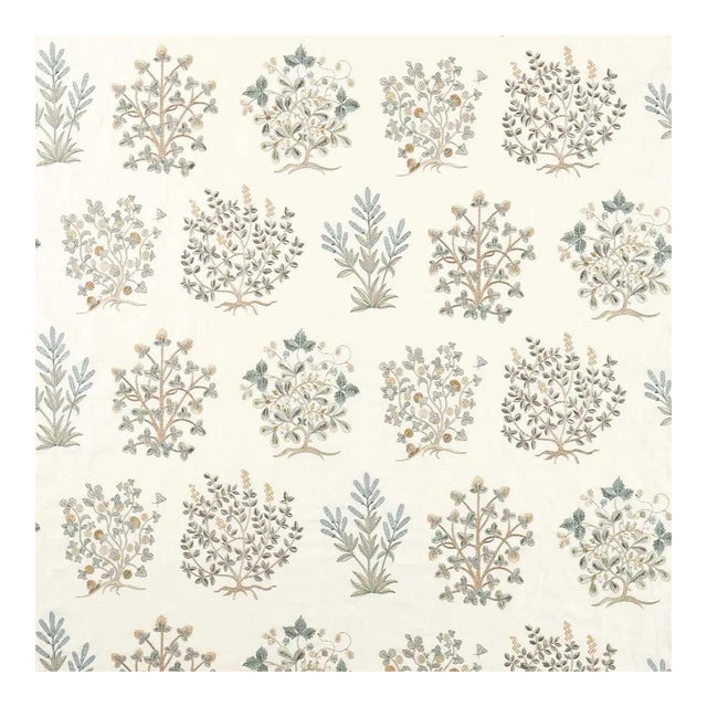 Sanderson Thyme Walk Fabric in Mineral/Parchment For Sale