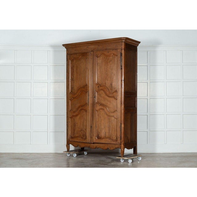 Early 19th Century Large 19th Century French Fruitwood Armoire, 1820s For Sale - Image 5 of 15