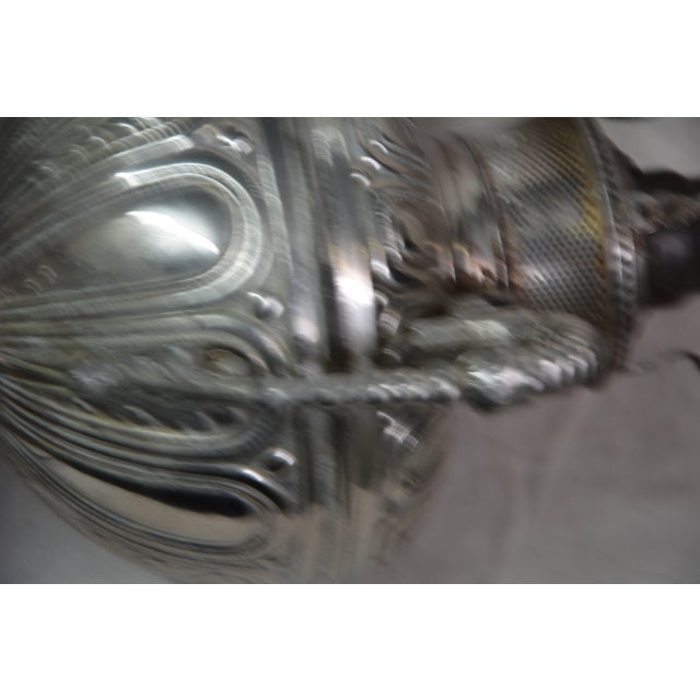 Victorian Bradley and Hubbard Converted Rayo Oil Lamp, 1888 For Sale - Image 3 of 13