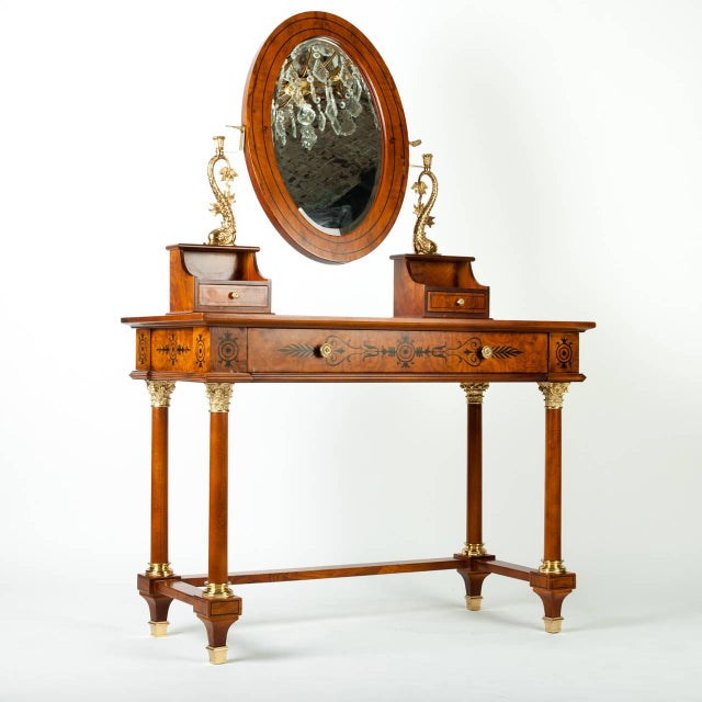 Vanity With Detachable Mirror Chairish