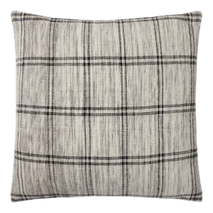 Amber Lewis x Loloi Dalia Ivory / Granite 22'' x 22'' Cover with Down Pillow
