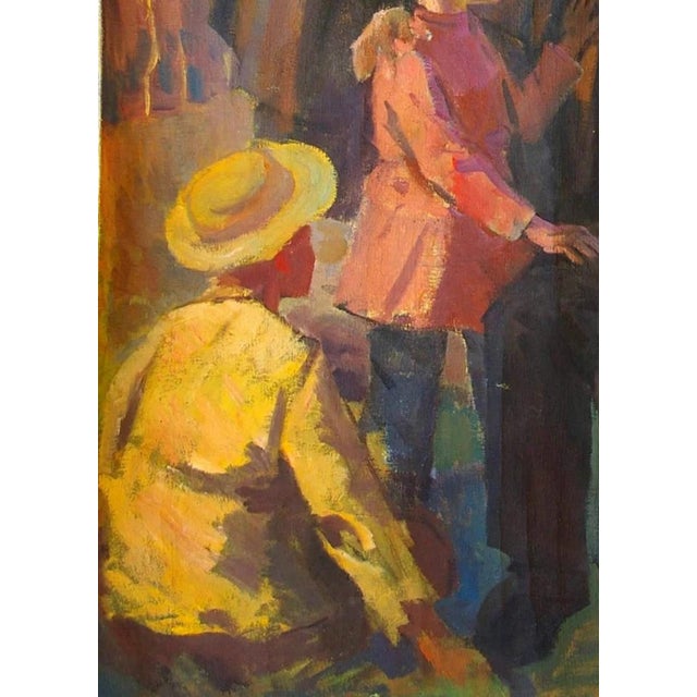 1970s Vladimir Lenin Portrait Painting, Original Soviet Socialist Realism Art 140-103 For Sale - Image 5 of 6