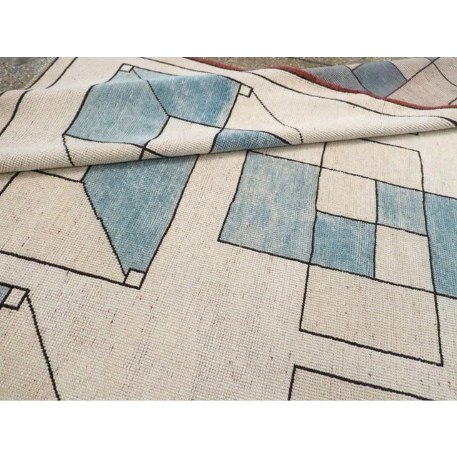 Galerie Shabab Collection Mid-20th Century Turkish Art Deco Style Accent Rug For Sale - Image 10 of 10