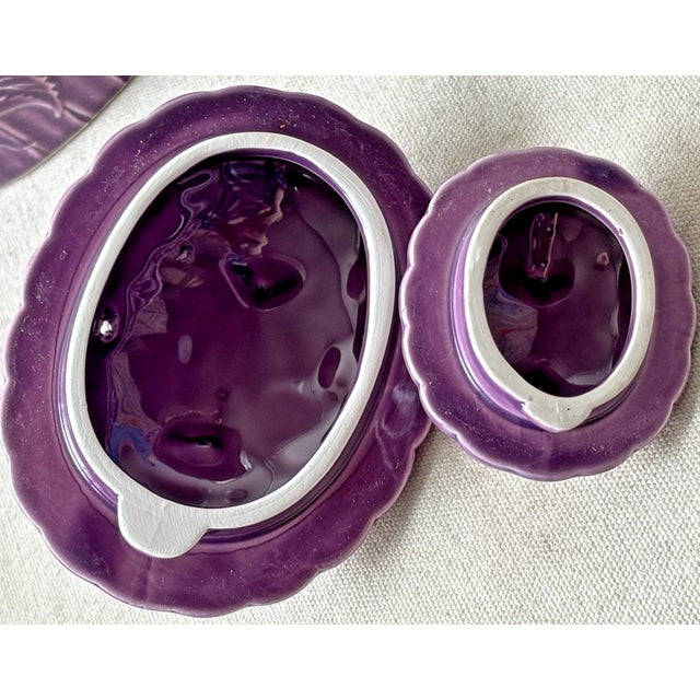 Mid-Century Modern Vintage MCM the Haldon Group Tea Serving Set 2 Teapot & 2 Platters For Sale - Image 3 of 9