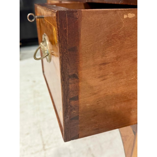 1980s Custom Made Inlaid Mahogany Sideboard For Sale - Image 9 of 12