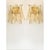 Amber Rondini Murano Glass Gold Wall Sconces by Simoeng, Set of 2 For Sale - Image 6 of 9