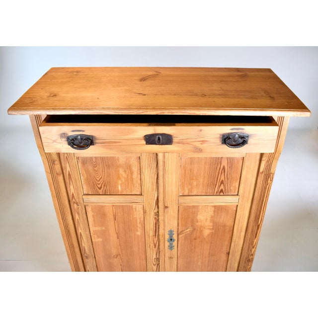 Mid-Century Modern Austrian Pine Vertigo Cabinet For Sale - Image 3 of 13