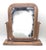Offered is a 1970s Goodwood brand cheval / vanity / shaving Oak wood framed swivel mirror that has bull-nosed corners. It...