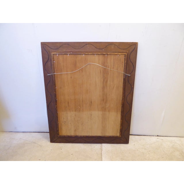 Modern 19th Century Hardwood Frame Mirror For Sale - Image 3 of 4