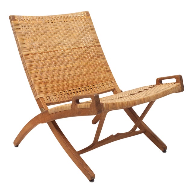 JH512 Folding Chair by Hans J. Wegner for Johannes Hansen, Denmark For Sale