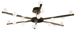 Demetra Bronze Ceiling Lamp by Alabastro Italiano