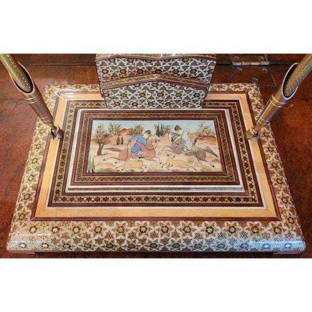Persian Desk Set With Khatam Mosaic For Sale - Image 4 of 9