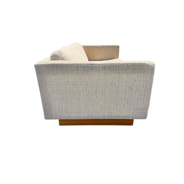 Vintage Danish Modern Teak Sofa & Loveseat W/Original Upholstery - Set of 2 For Sale - Image 11 of 13