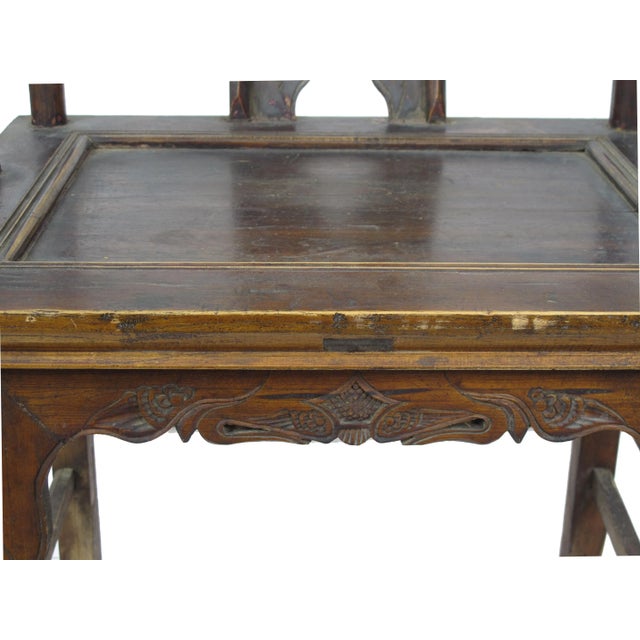 Antique Chinese High York Back Armchairs - a Pair For Sale - Image 12 of 13