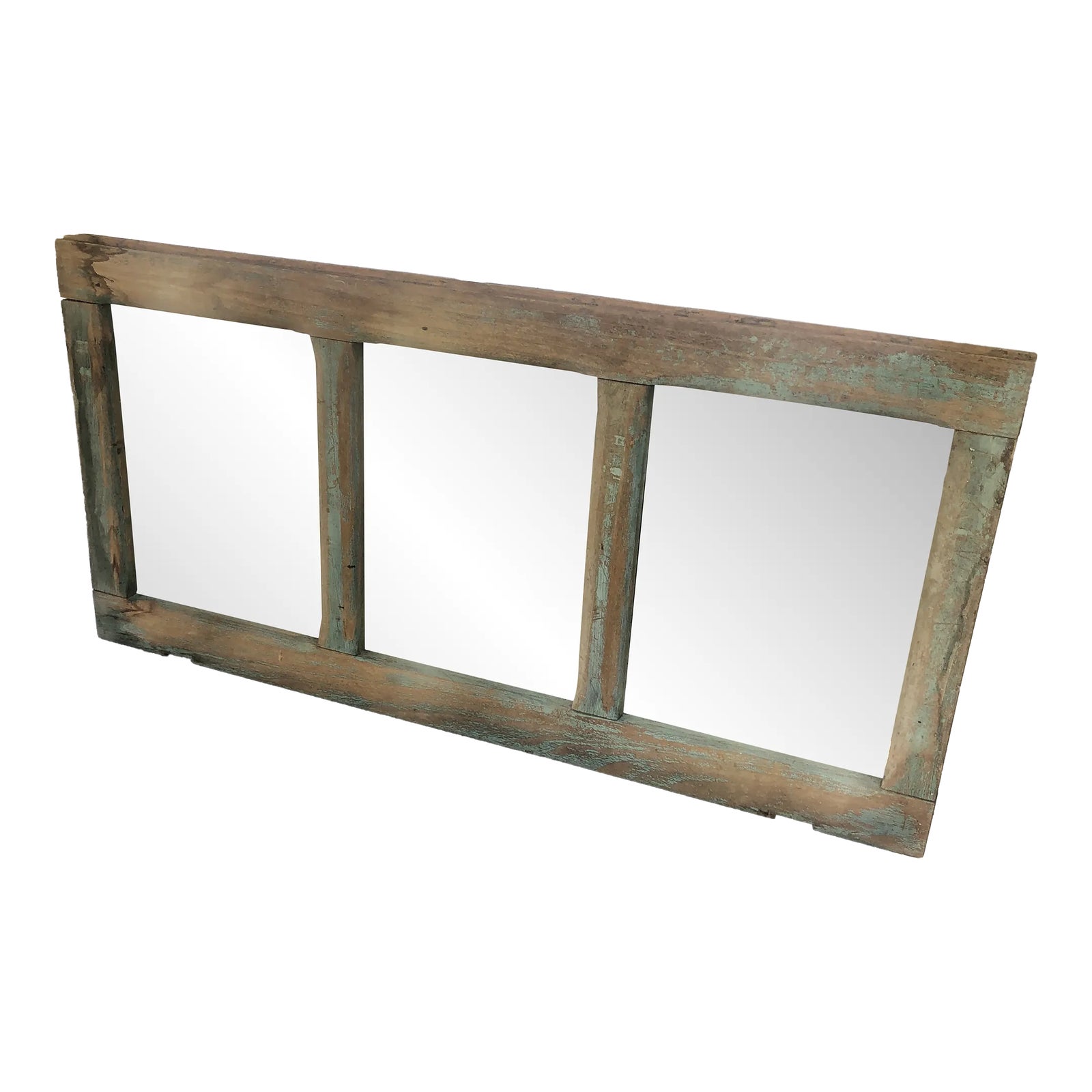 1960s Wood and Mirror Framed Window | Chairish