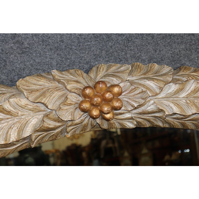 1970s Large 1970's Silver & Gold Gilt Rococo Style Mirror. For Sale - Image 5 of 8