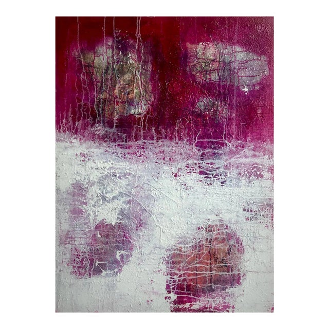 "Bittersweet" Contemporary Abstract Mixed-Media Painting For Sale