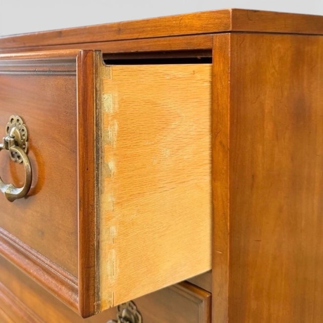 Brown 1960s Three-Drawer Chest in Cherry by Heritage For Sale - Image 8 of 9