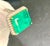 Metal Agl Certified 13.10 Ct Emerald Cut Colombian Emerald Diamond 18k Gold Ring For Sale - Image 7 of 8