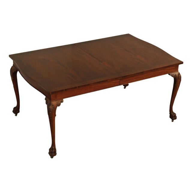 Irish Georgian Style Expandable Mahogany Dining Table For Sale
