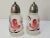Boho Chic Hazel Atlas Satin Glass With Painted Floral Design Salt & Pepper Shakers For Sale - Image 9 of 9