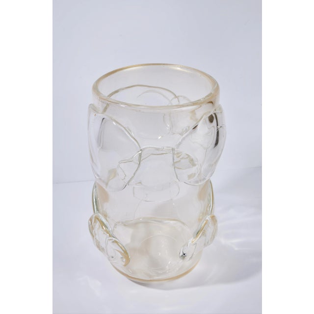 Gold Flecked Murano Glass Vases - A Pair For Sale In Los Angeles - Image 6 of 6