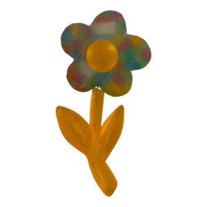 Kaso Giant Lucite Flower Pin