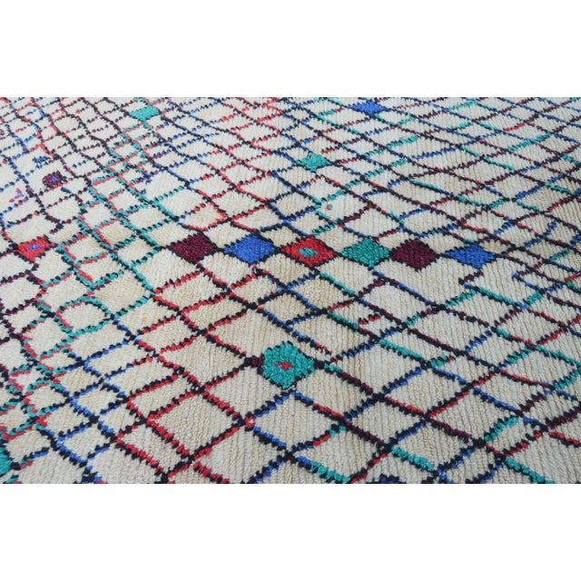 Mid 20th Century Vintage Moroccan Rug - 8'3'' X 4'8'' For Sale - Image 9 of 10